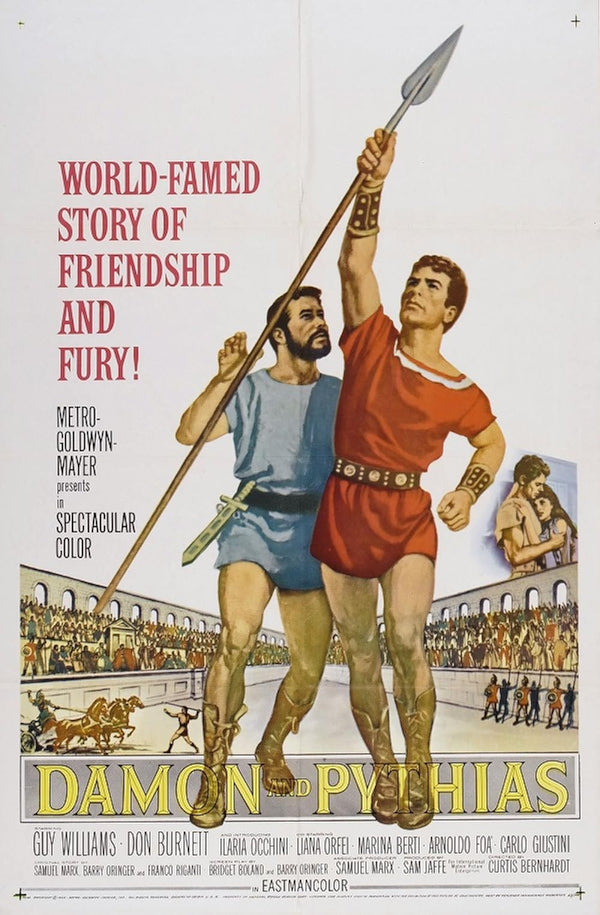 Damon and Pythias (1962) - Classic Adventure Film Poster Movie Poster | Film Wall Art Print