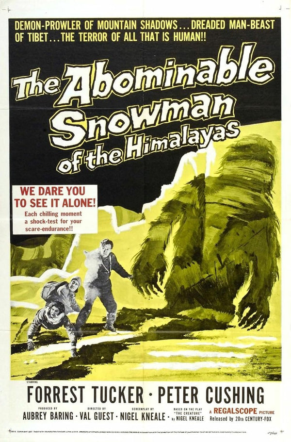 Abominable Snowman (1957) – Classic Adventure Horror Film Movie Poster | Film Wall Art Print