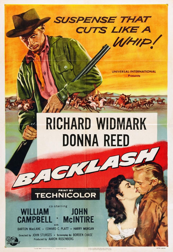 Backlash (1956) Movie Poster – Drama Western Classic Movie Poster | Film Wall Art Print