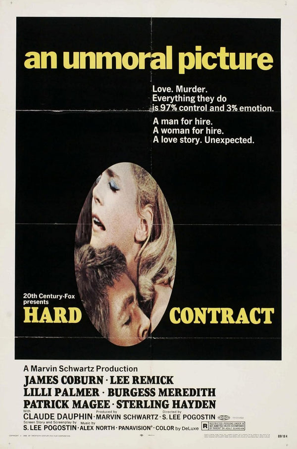 Hard Contract (1969) - Drama, Mystery, Romance Movie Poster Movie Poster | Film Wall Art Print