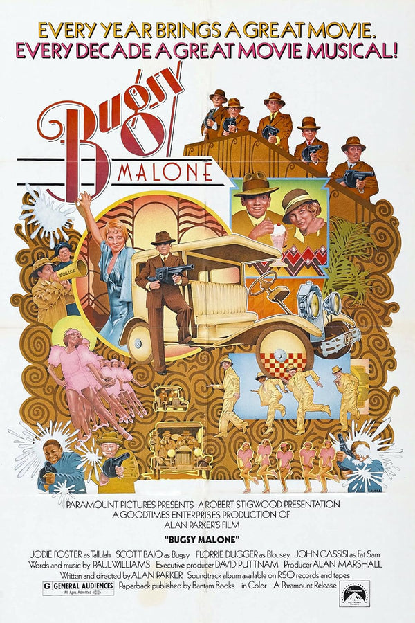 Bugsy Malone (1976) - Comedy, Crime, Family Movie Poster Movie Poster | Film Wall Art Print