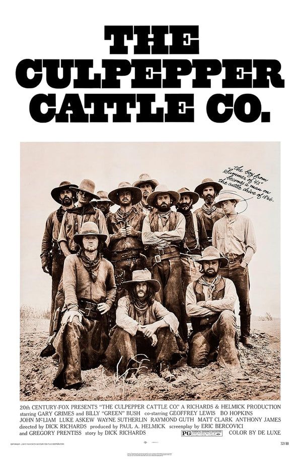 Culpepper Cattle Co. (1972) Western Drama Movie Poster Movie Poster | Film Wall Art Print