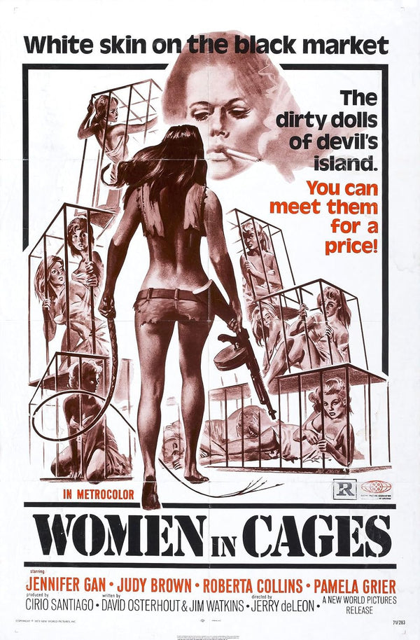 Women in Cages (1971) – Action Crime Drama Movie Poster Movie Poster | Film Wall Art Print