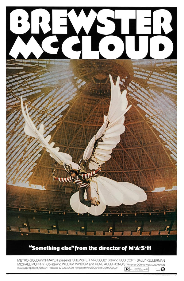 Brewster McCloud (1970) - Dark Comedy Crime Fantasy Film Movie Poster | Film Wall Art Print
