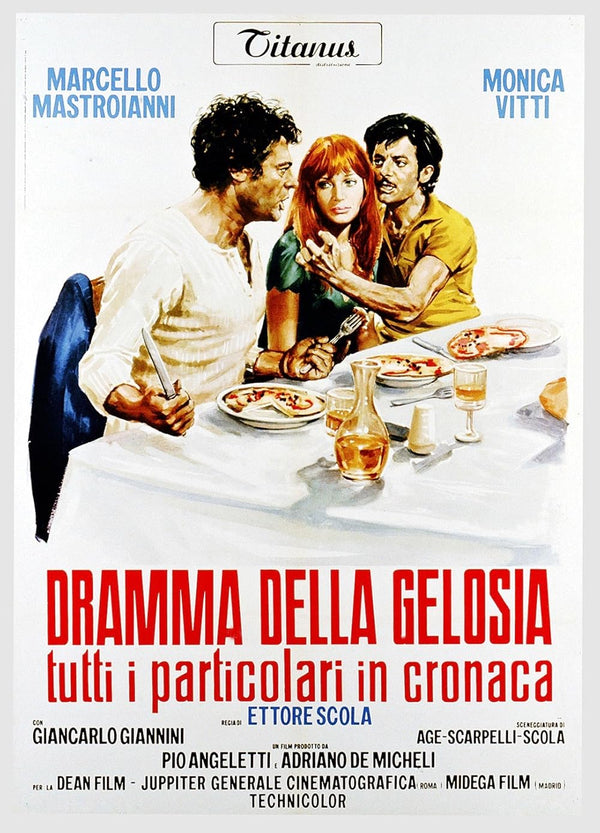 Pizza Triangle (1970) - A Hilarious Drama-Romance Mix Movie Poster | Film Wall Art Print