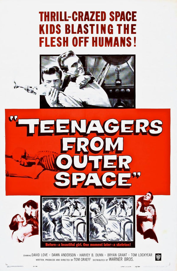 Teenagers from Outer Space 1959 Horror Sci-Fi Thriller Movie Poster Movie Poster | Film Wall Art Print
