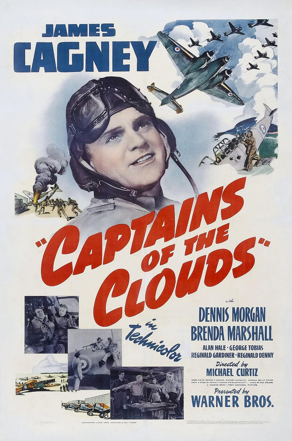 Captains of the Clouds (1942) - Action War Movie Poster Movie Poster | Film Wall Art Print