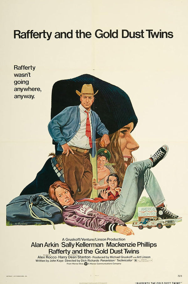 Rafferty and the Gold Dust Twins (1975) - Comedy Drama Movie Movie Poster | Film Wall Art Print