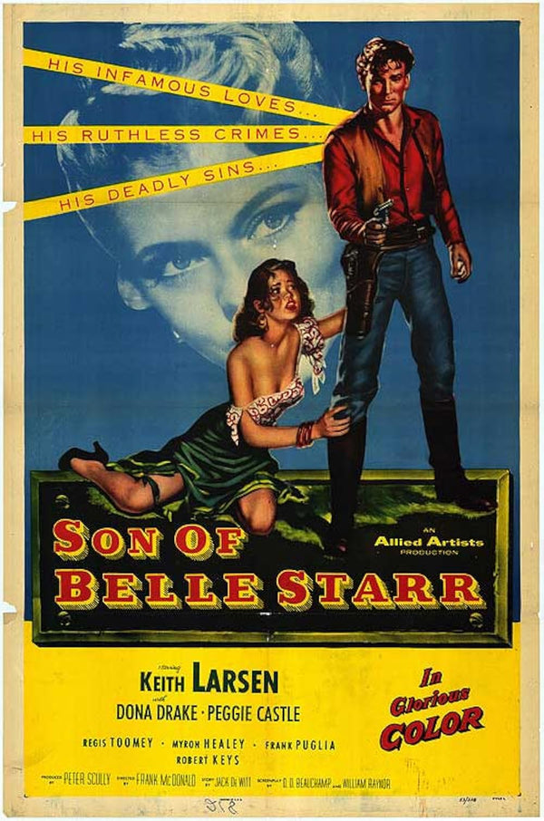Son Of Belle Starr (1953) Movie Poster - High Quality Print Movie Poster | Film Wall Art Print
