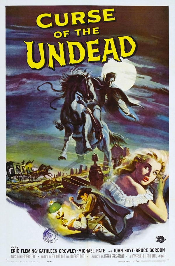 Curse of the Undead (1959) – Classic Horror-Western Drama Movie Poster | Film Wall Art Print