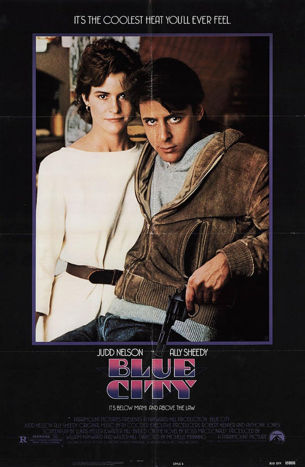 Blue City (1986) - Action Crime Drama Movie Poster Movie Poster | Film Wall Art Print