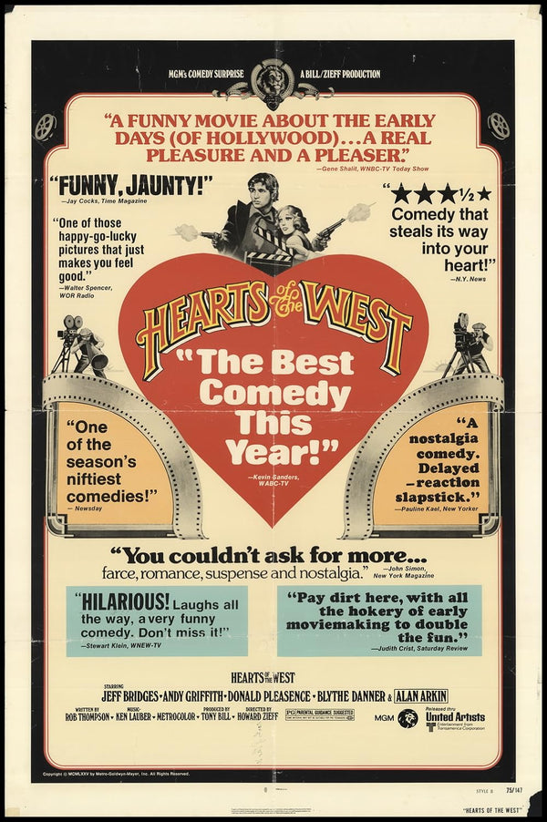 Hearts of the West (1975) – Hilarious Western Comedy Movie Poster | Film Wall Art Print