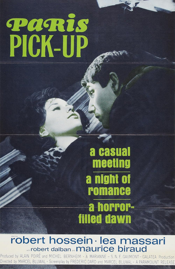 Paris Pick-Up (1962) Movie Poster | Drama Thriller Classic Movie Poster | Film Wall Art Print