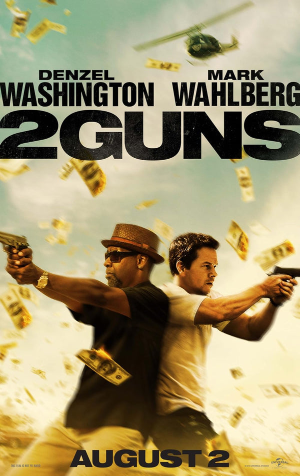 2 Guns (2013) – Action Comedy Crime Movie Poster Movie Poster | Film Wall Art Print