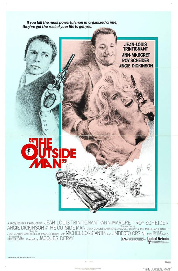 Man Outside (1972) – Action Crime Drama Movie Poster Movie Poster | Film Wall Art Print