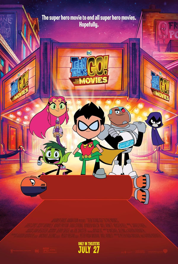 Teen Titans Go! To the Movies Poster - Official Artwork Movie Poster | Film Wall Art Print