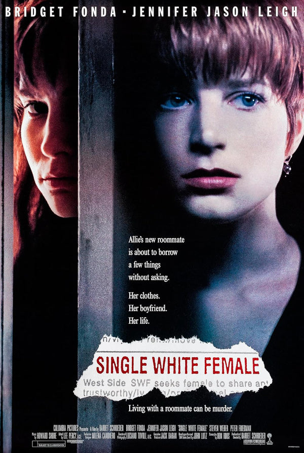 Single White Female (1992) - Drama Thriller Movie Poster Movie Poster | Film Wall Art Print