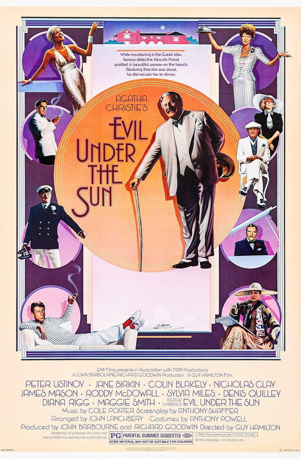 Evil Under the Sun (1982) – Crime Drama Mystery Thriller Movie Poster | Film Wall Art Print