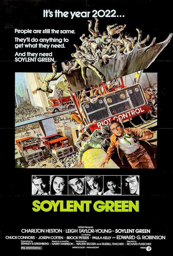 Soylent Green (1973) – Dystopian Sci-Fi Crime Thriller Poster Movie Poster | Film Wall Art Print