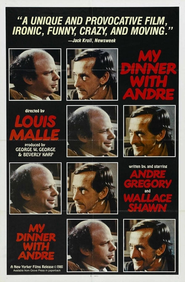 My Dinner With Andre (1981) - A Thoughtful Comedy-Drama Film Movie Poster | Film Wall Art Print