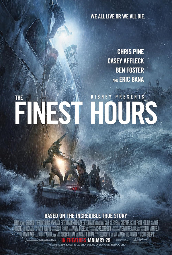 Finest Hours (2016) Action Drama History Movie Poster Movie Poster | Film Wall Art Print
