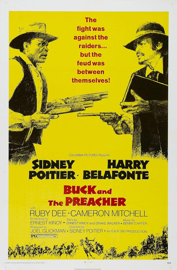 Buck and the Preacher (1972) – Classic Western Movie Poster Movie Poster | Film Wall Art Print