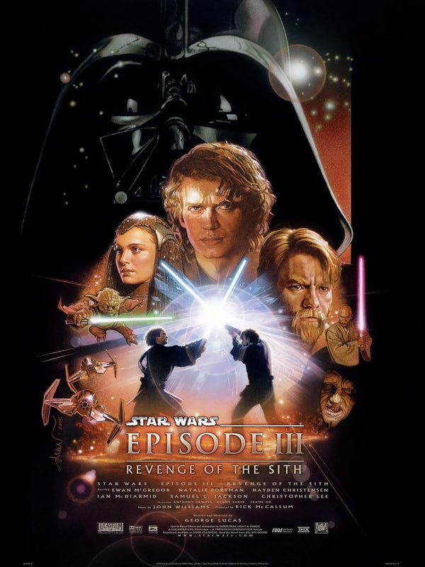 Star Wars Episode III Revenge of the Sith Movie Poster Movie Poster | Film Wall Art Print
