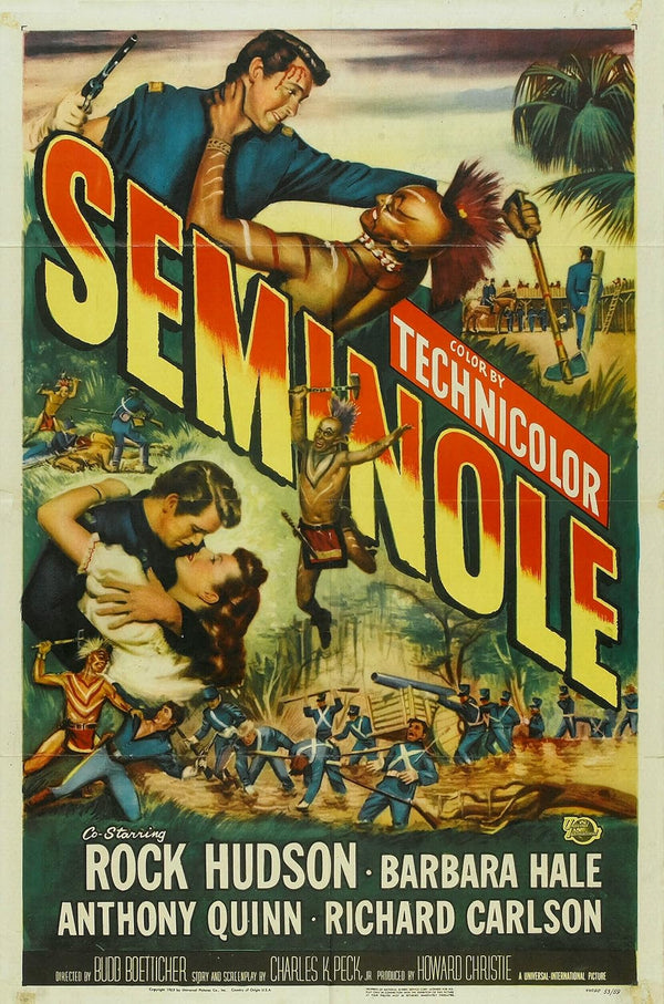 Seminole (1953) Western Movie Poster – Classic Westerns Movie Poster | Film Wall Art Print