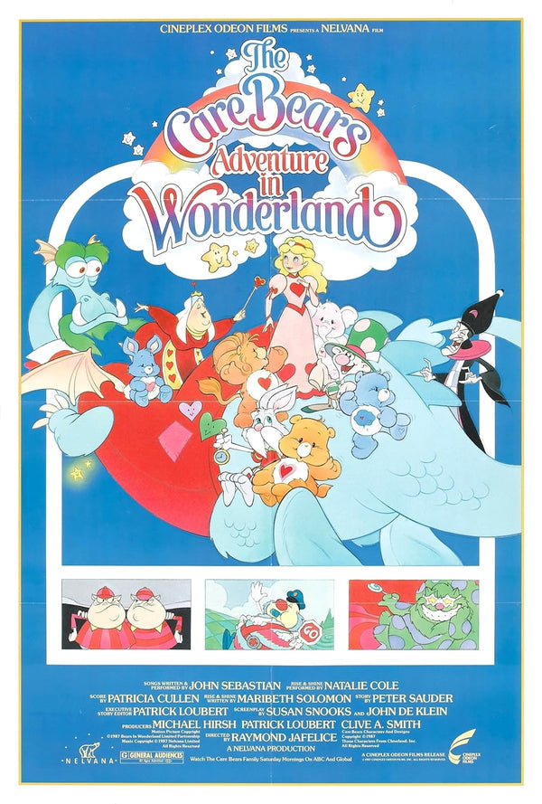 Care Bears Adventure in Wonderland (1987) - Animated Adventure Comedy Movie Poster | Film Wall Art Print