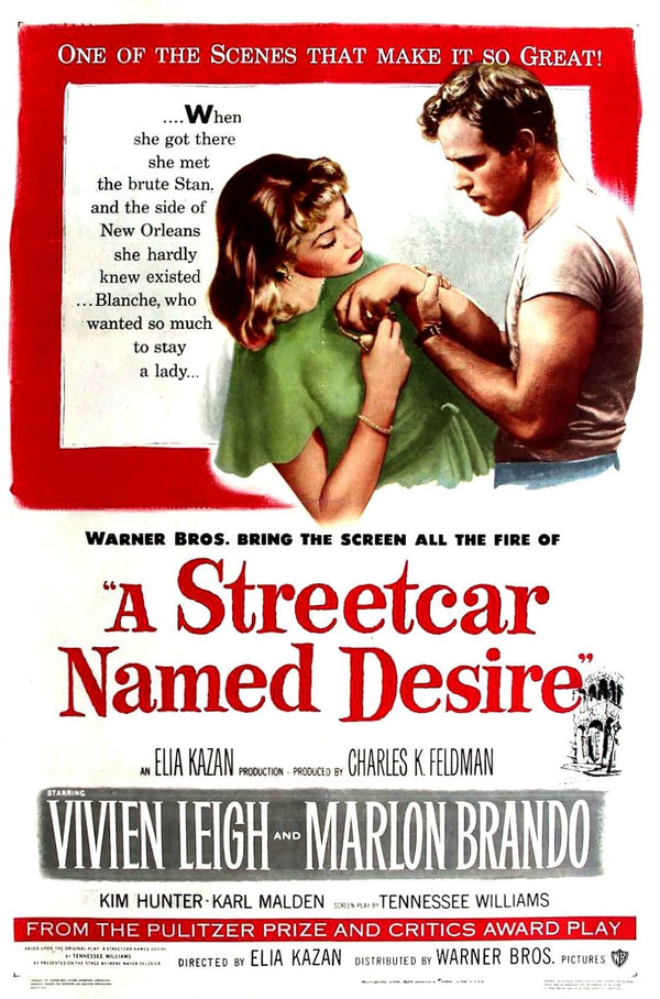 A Streetcar Named Desire Movie Poster - Classic Film Art Movie Poster | Film Wall Art Print