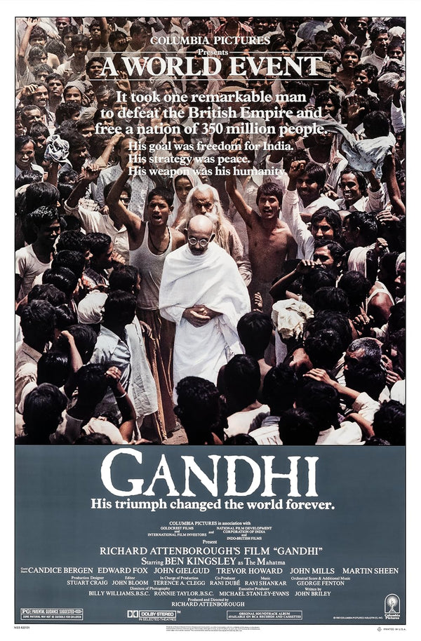 Gandhi (1982) – Iconic Biography Drama Movie Poster Movie Poster | Film Wall Art Print
