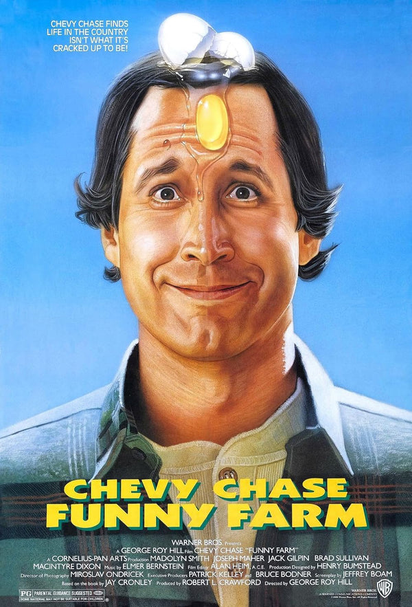 Funny Farm (1988) Classic Comedy Movie - Watch Online Movie Poster | Film Wall Art Print