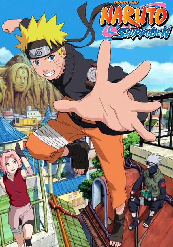 Naruto Shippuden TV Series Poster | Action Anime Adventure Movie Poster | Film Wall Art Print