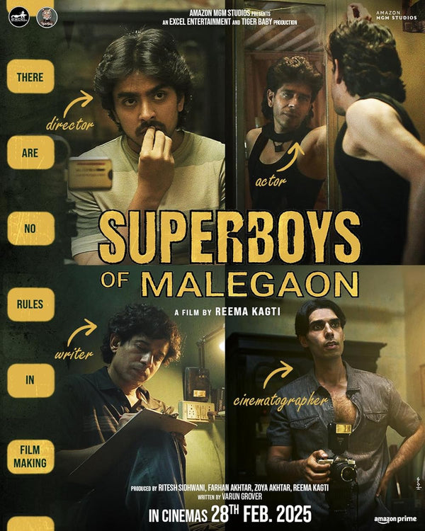 Superboys of Malegaon (2024) - Heartwarming Comedy-Drama Movie Poster | Film Wall Art Print