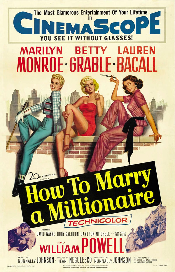How To Marry a Millionaire (1953) – Classic Comedy-Drama Romance Film Review Movie Poster | Film Wall Art Print