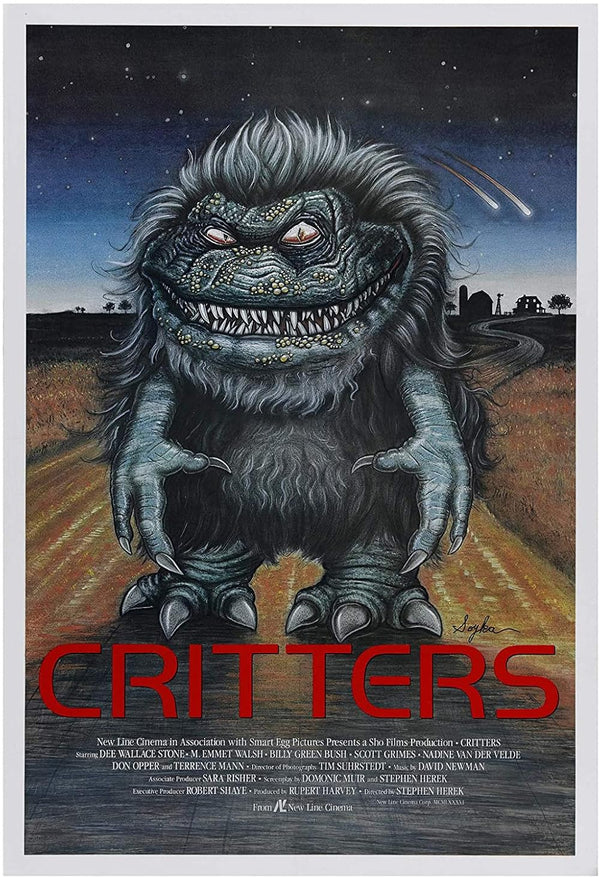 Critters (1986) - Scary, Funny Sci-Fi Horror Movie Poster Movie Poster | Film Wall Art Print