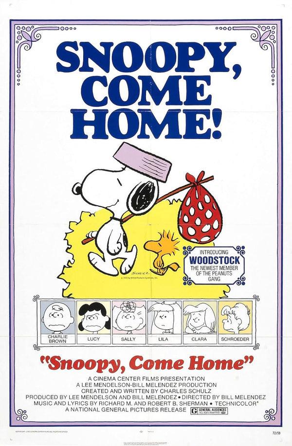Snoopy Come Home (1972) - Classic Animation Adventure Comedy Movie Poster Movie Poster | Film Wall Art Print