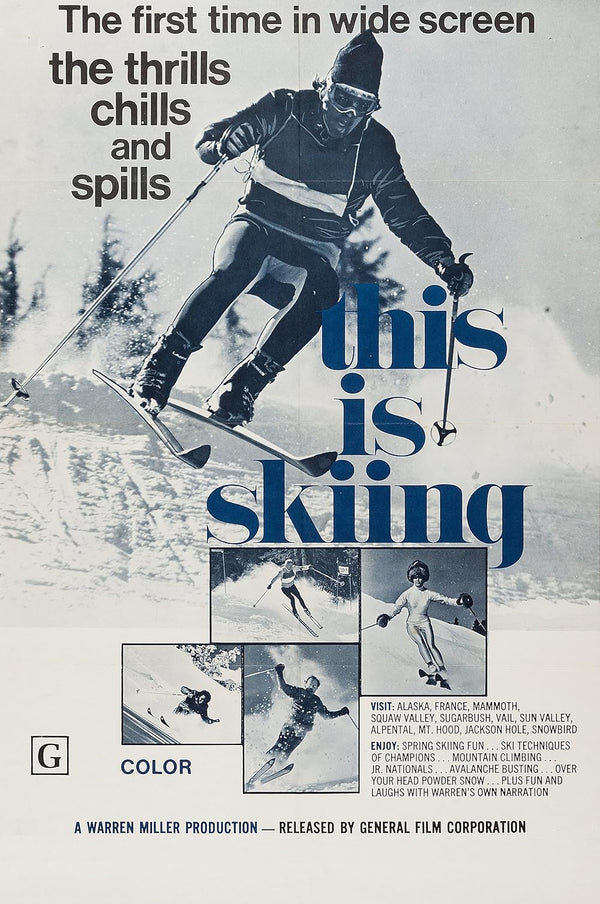 This is Skiing (1969) - Classic Ski Documentary Movie Poster | Film Wall Art Print