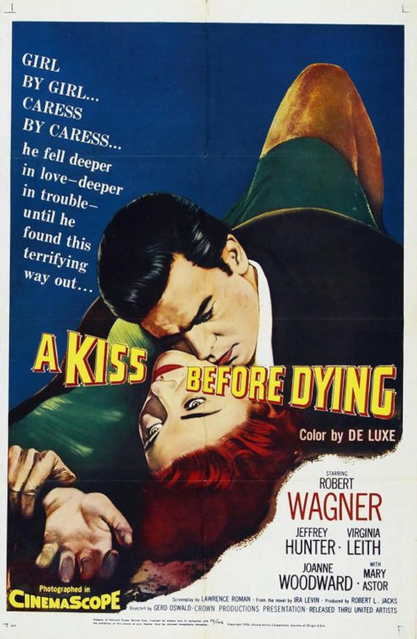 Kiss Before Dying (1956) – Classic Crime Drama Poster Movie Poster | Film Wall Art Print