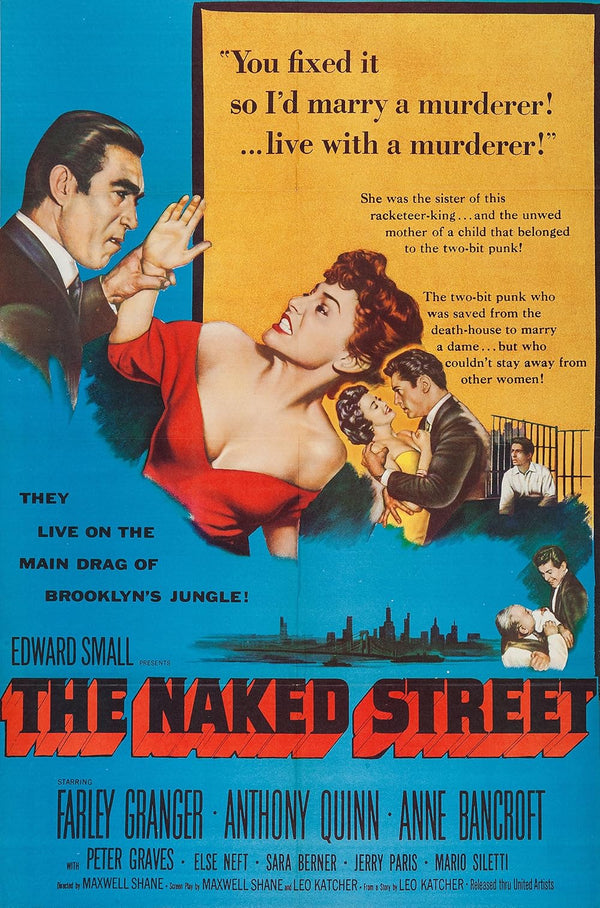 Naked Street (1955) – Classic Crime Drama Film-Noir Poster Movie Poster | Film Wall Art Print