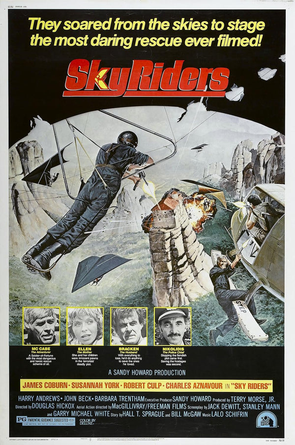 Sky Riders (1976) Action Adventure Classic Movie Poster Movie Poster | Film Wall Art Print