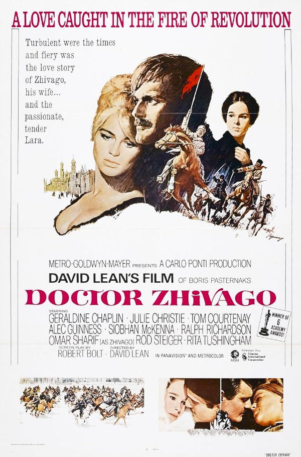Doctor Zhivago (1965) - Epic Drama, Romance, War Movie Poster Movie Poster | Film Wall Art Print