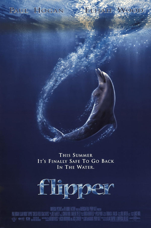 Flipper (1996) Adventure Crime Drama Movie Poster Movie Poster | Film Wall Art Print