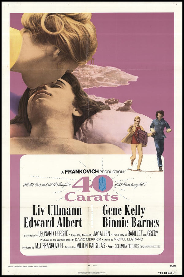40 Carats (1973) - Hilarious Romantic Comedy Classic Movie Poster | Film Wall Art Print