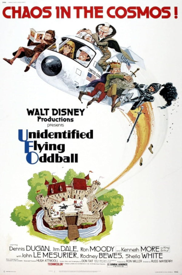 Unidentified Flying Oddball (1979) - Adventure Comedy Family Fun Movie Poster | Film Wall Art Print