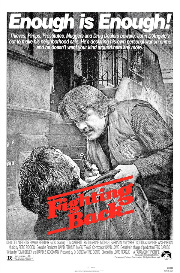 Fighting Back (1982) - Action Crime Drama Movie Poster Movie Poster | Film Wall Art Print