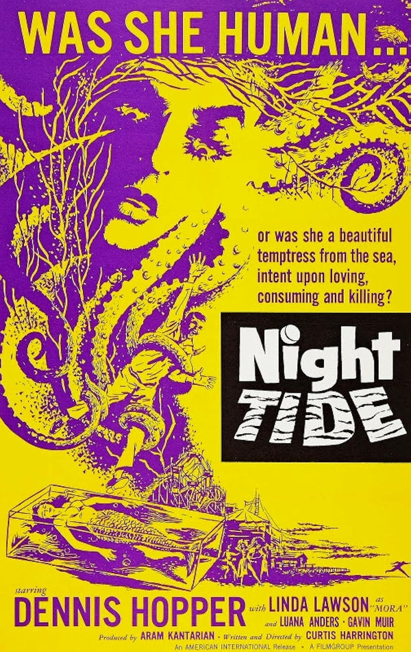 Night Tide (1961) - Chilling Drama, Haunting Horror, Romantic Mystery Movie Poster | Film Wall Art Print