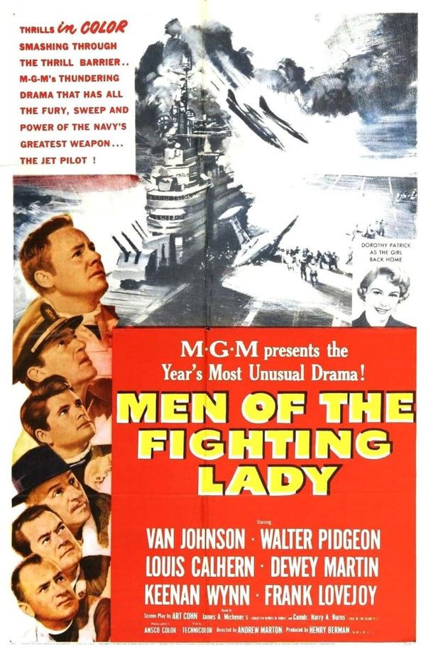 Men of the Fighting Lady (1954) – Classic War Drama Poster Movie Poster | Film Wall Art Print