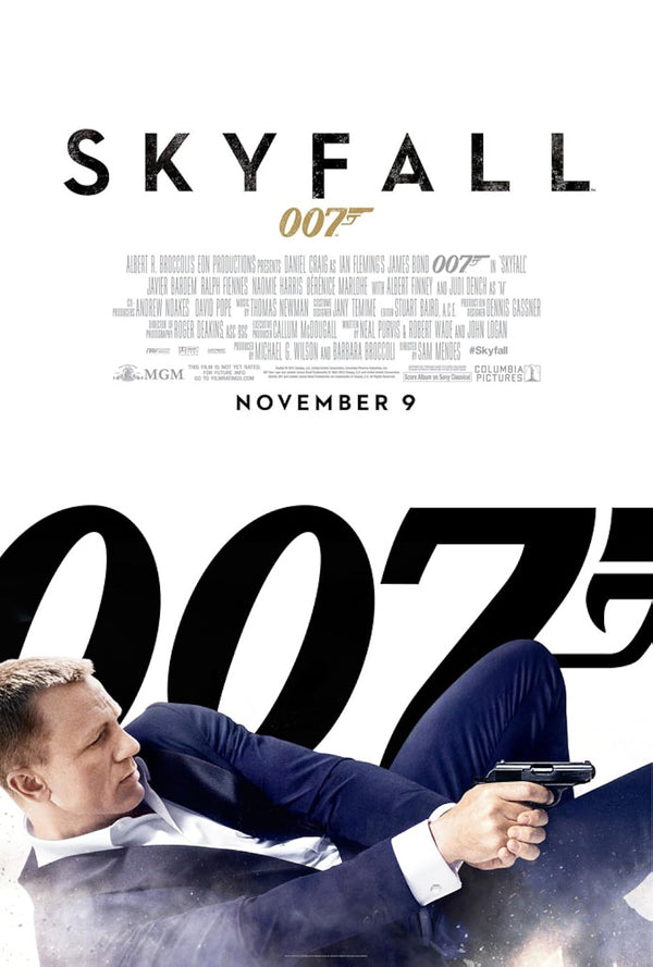 Skyfall Movie Poster - James Bond 007 Film Art Movie Poster | Film Wall Art Print