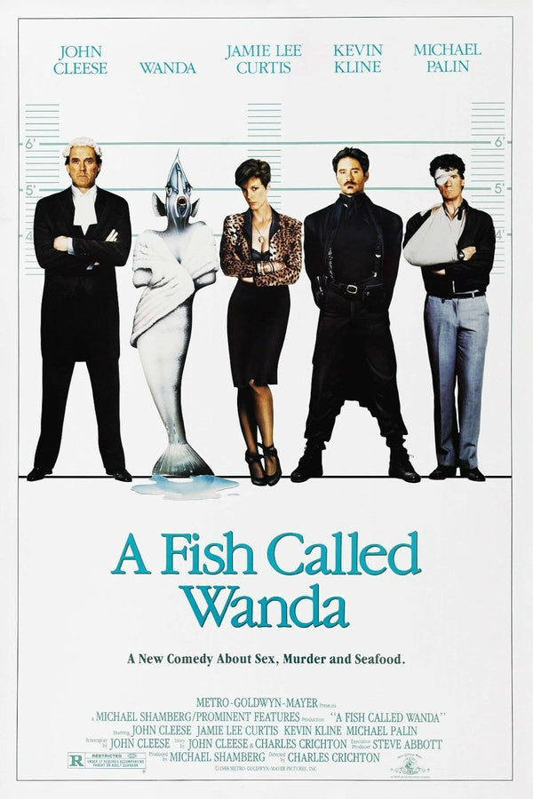 A Fish Called Wanda (1988) – Hilarious Comedy Crime Classic Movie Poster | Film Wall Art Print